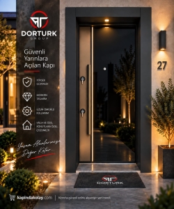 Model – Parlak Siyah LED Detaylı Premium Villa Kapısı